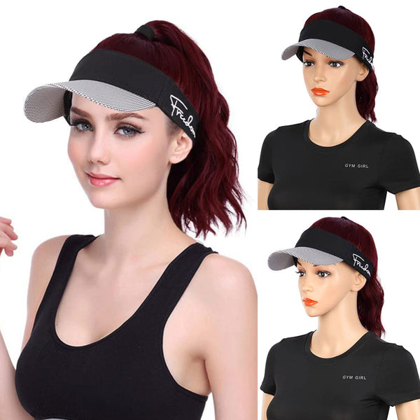 Hat Wig with Wavy Ponytail Wig Hat for Women