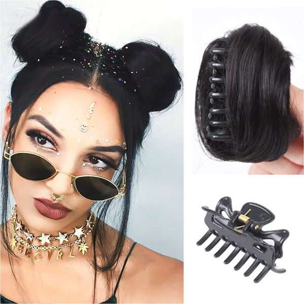 Hair Bun Clip Princess Styling Hair Fluffy Hairpiece Hair Pads Comb Donut Chignon