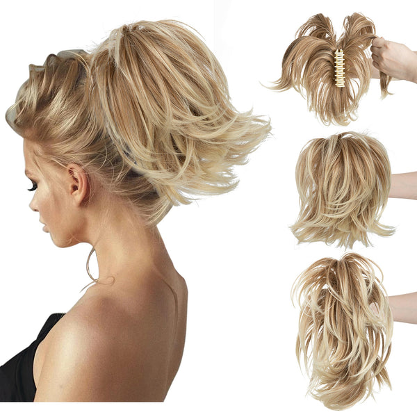Clip-In Synthetic Ponytail Hair Bun